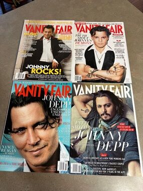 Vanity Fair Johnny Depp Magazine Set of 4